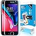 Screen Protector Tempered Glass, Full Cover Screen Shield [Dome Fix] Easy Install and Repair Kit by Whitestone for Apple iPhone 8/7-1 Pack