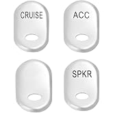 GZYF Motorcycle Chrome Rocker Switch Covers,Brushed Panel Cap for Harley | Electra Glide FLHTCU 1996-2013