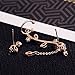 Ear Crawler Earrings Leaves Climber Ear Cuff Chandelier Rhinestone Wrap Pin Asymmetric Flower Tassel Stud Golden Plated
