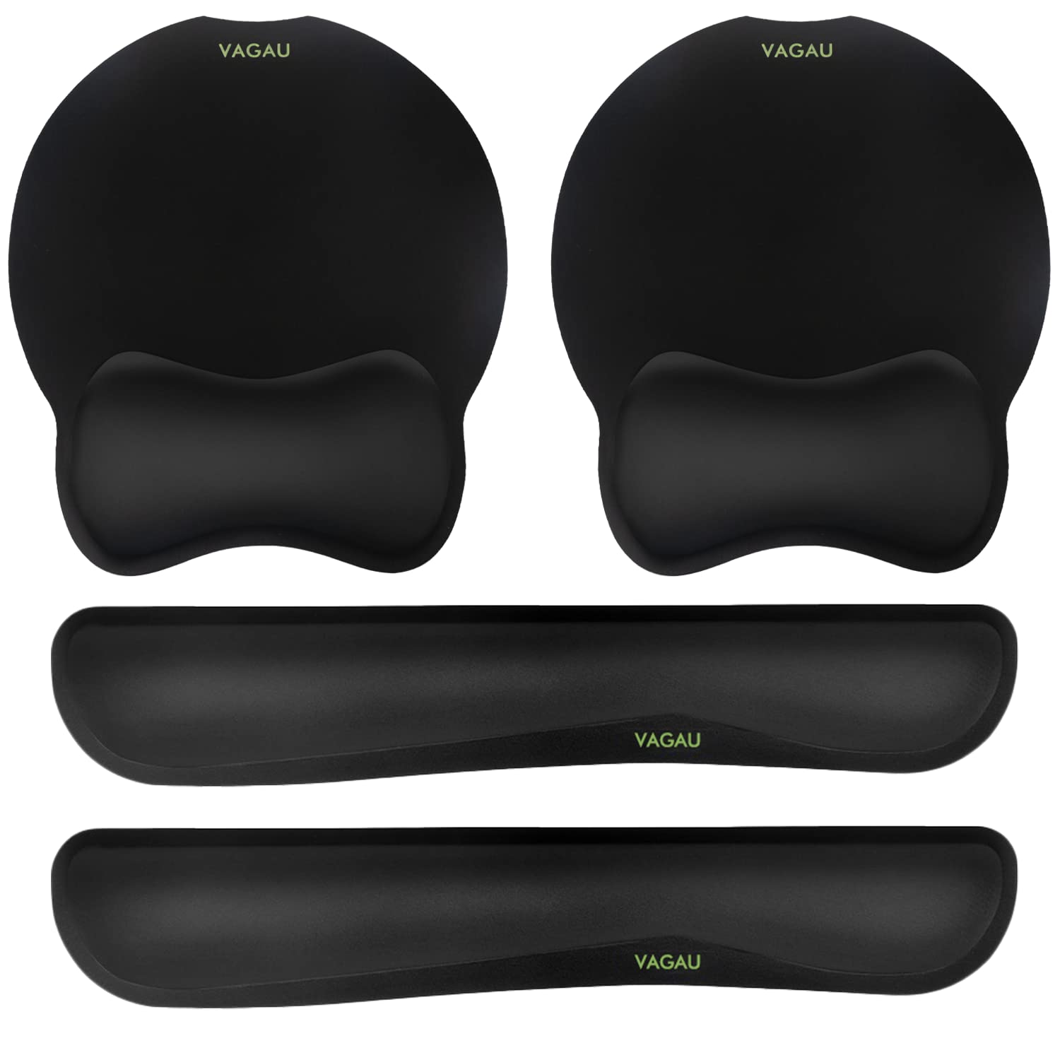 Photo 1 of VAGAU Premium Keyboard Wrist Rest and Mouse Pad Wrist Support, Ergonomic Memory Foam Set for Office, Laptop, Mac, Computer and Gaming, Comfortable Typing &Wrist Pain Relief (2 Pack)