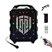 PRORECK Portable Speaker 8 Inch 2-Way Rechargeable Powered Dj/PA System with Wired Microphone LED Lights Function Bluetooth/USB Drive/FM Radio/Remote Control(FREEDOM 8)