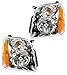 1A Auto Headlights Headlamps Left & Right Pair Set of 2 for 07-13 GMC Yukon SUV