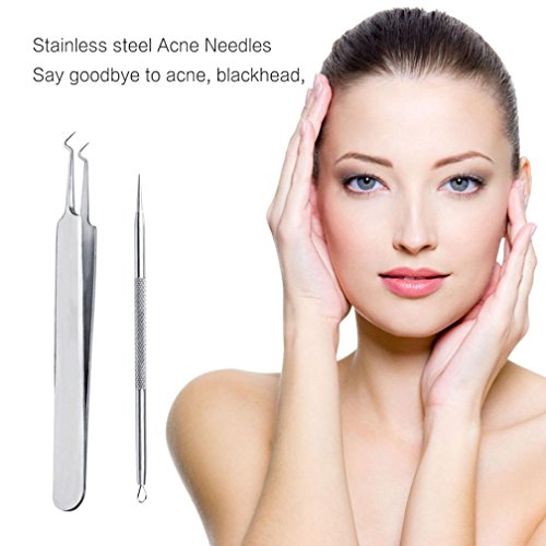 Sunsee blackhead Remover Skin Care Clean Bamboo Charcoal Mask Clip Needle tweezers Set