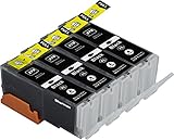 Sherman Ink Cartridges © Compatible Canon PGI-270 4 Pack Black Ink Cartridge for Printers: MG7720, MG6820, MG6821,MG6822, MG5720, MG5722, MG5721 Printer