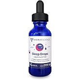 Visible Science Sleep Drops – Berry Flavor Liquid Sleep Aid with Melatonin, L-Theanine & Botanicals – Fast-Acting Natural Sleep Support – Alcohol-Free – 2 fl oz (60 mL)