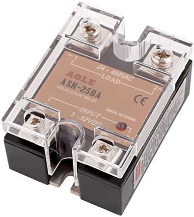 WerFamily SSR Solid State Relay SSR-25DA DC-AC 3-32V DC / 24-480V AC / 25A