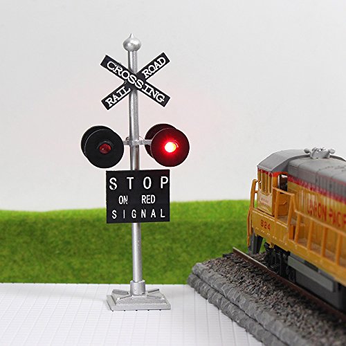 Evemodel JTD876RP 1 STK.Ampeln Überfahrt Signale Ausfahrsignal 4 Köpfe LEDs+Blinken Schaltung Tafel H0 – Bild 5