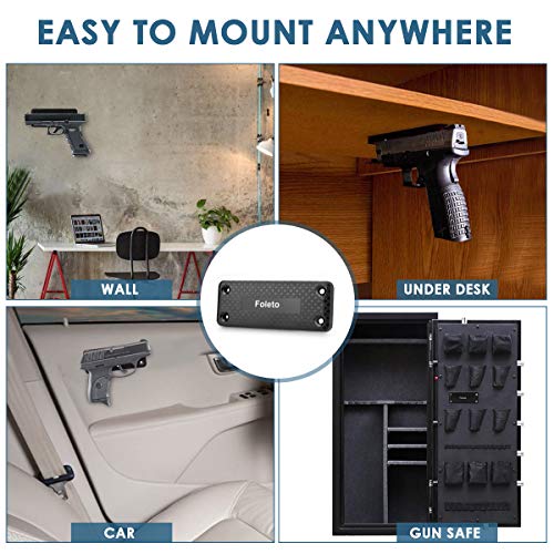 Magnetic Gun Mount & Holster for Vehicle and Home - HQ Rubber Coated 22 Lbs - Gun Magnet Firearm Accessories. Concealed Holder for Handgun, Rifle, Shotgun, Pistol, Revolver, Truck, Car, Safe
