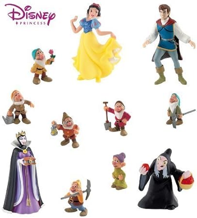 Bullyland Frozen La Disney Blanche Neige Et Les 7 Nains Figurines De Figurines Lot De 11 Ideal Pour Decoration De Gateaux Amazon Fr Cuisine Maison