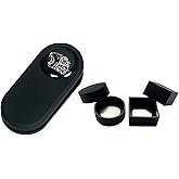 Sinsilvie Silent Chalk Holder,Billiards Magnetic Square &amp; Round Pool Cue Chalk Holder,Pool Cue Chalk Holder