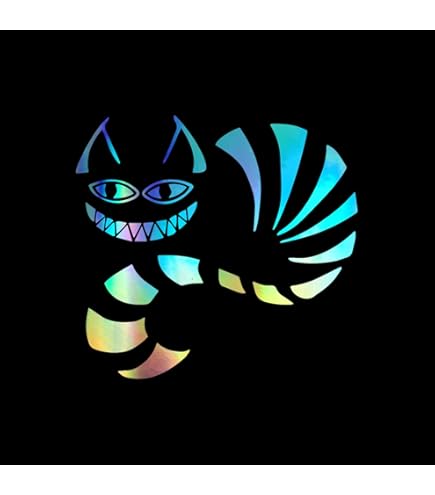 Amazon.com: Cheshire Cat Grin - Adhesivo de vinilo impermeable