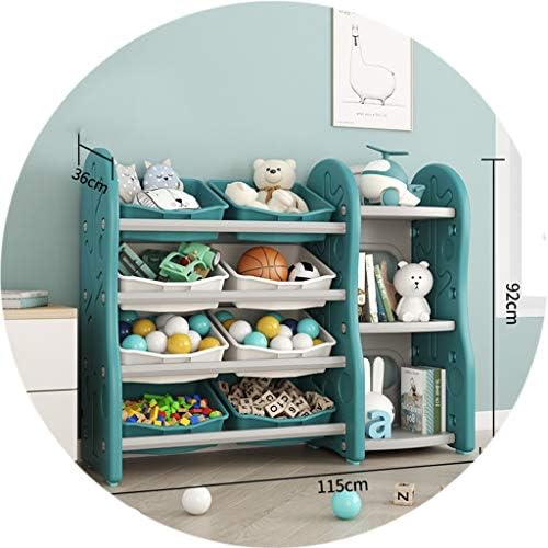 本棚子供のぬいぐるみストレージ世帯リビングルーム大容量ストレージキャビネットラックブック絵本ラック
