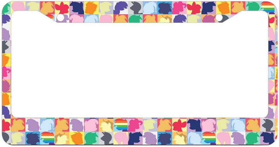 huizehonghong Customized Auto License Tag Frame Aluminum Metal 2 Holes with Free Screws for US & Canada Vehicles