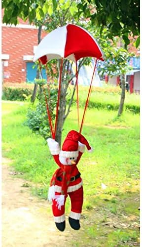 Xmas Ornament, Misaky Christmas Tree Hanging Santa Claus Snowman In Parachute Decoration (# B)