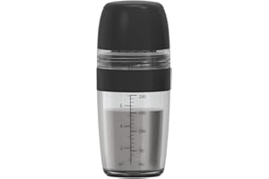 KITCHENDAO Salad Dressing Container 2 in 1, Salad Dressing Shaker with Citrus Juicer, 8.5OZ Homemade Sauce Bottle, BPA Free, 