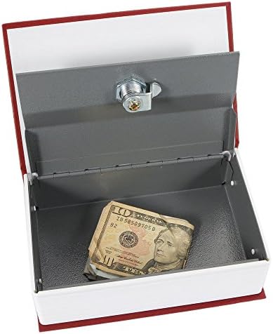 New Red Dictionary Money Box Hidden Secret Book Design Valuables Safety Security Lock
