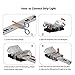 RGBWW 6 Pin LED Strip Connectors 12mm RGB+CCT Connector - DIY Strip to Wire Solderless Quick Connection for 12v 24v Waterproof IP65 RGBCCT Led Strip Lights (Pack of 10)