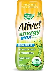 Health and Beauty: Natures Way Alive! Tropical Fusion Energy Max Organic Water Enhancer, 2.13 Ounce - Enzymatic Therapy, Inc.