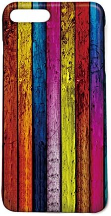 Colorful Rustic Old Barn Wood Art Pattern Iphone 7 Plus Case, Retro Wooden Design Iphone 7Plus 5.5Inch Protective Cover