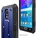 E LV Case for Galaxy Note 4 Case Shock Absorption/HIGH Impact Resistant Full Body Hybrid Armor Protection Defender Case Cover for Samsung Galaxy Note 4 - [Dark Blue/Black]