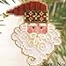 Santa Noel Beaded Counted Cross Stitch Ornament Kit Mill Hill 2002 Charmed Santa Faces MHCSF34