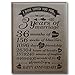 BELLA BUSTA-Personalize 3 Years of Marriage -Traditional 3rd Anniversary Theme Keepsake for Couple, Wife, Husband-Engraved Leather Plaque