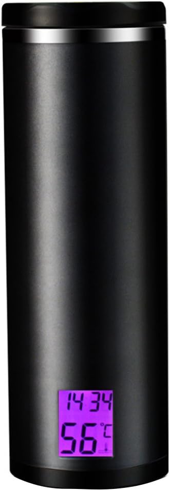 LOBZON Drink Water Reminder, 380ml Smart Cup Water Bottle Health Sensor Drinking Reminder Alarm with LED Screen Display