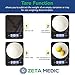 Digital Kitchen and Food Scale - Cooking and Portion Control With Precision Made Easy - Up to 11lb/5kg - Slim Design, Large Stainless Steel Platform and Bright LCD Display Batteries Included