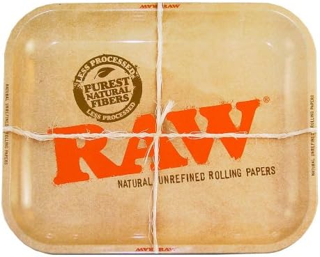 #Sa271sm 11" X 7" Raw Aluminum High Sided Rolling Tray Smoking Smoke Cigar Cigarette Tobacco Afg