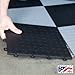 BlockTile B0US4230 Garage Flooring Interlocking Tiles Coin Top Pack, Black, 30-Pack