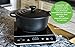 INDUXPERT Induction Cooktop Burner - Lightweight & Portable - Free Ebook - With Built In Child Safety Lock - (Only works with Induction Compatible Cookware) - 1800 Watt