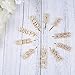 10PCS Word Hair Clip Letter Bobby Pins Sparkly Gold Barrettes Bling Handmade Luxury Crystal Hair Jewellery Headwear Accessories for Women Girls