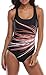 Charmleaks one piece swimsuit plus size swimsuit for women bathing suit, XXX-Large, Red