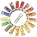 HORNET Flavored Rolling Papers with Glass Filter, 850 PCS Unbleached and Raw Cigarette Papers, 17 Juicy Fruit Flavors (1 1/4 Size)