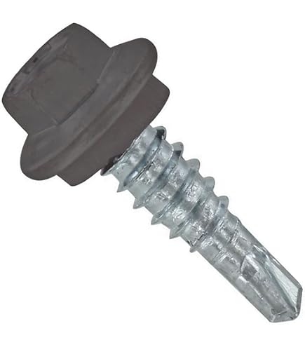 Power Pro ZXL Roofing Screws, Self-Drilling, Metal to Wood, Black