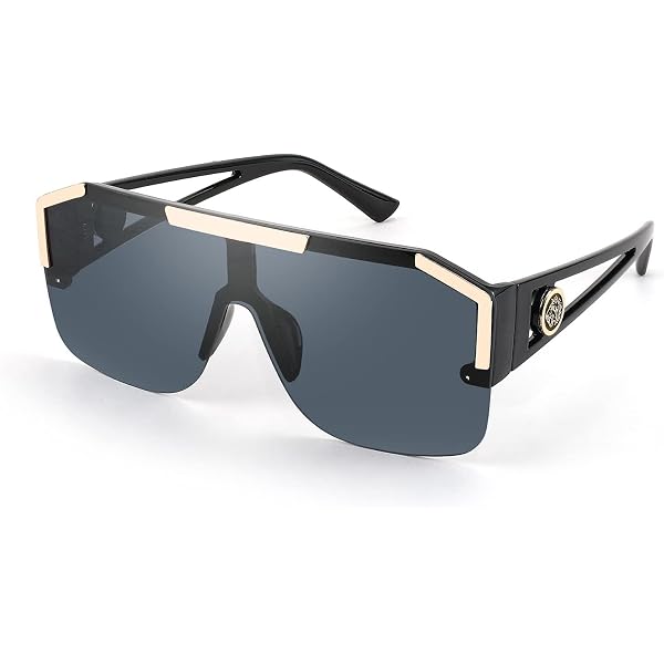 European And American Style One-Piece Square Oversized Rimless Gradient Lens W Rimless Designer Oversized Sunglasses Women Trendy One Piece  main image 4