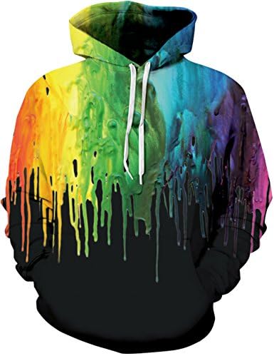 Lemonworld Men/Women 3D Hoodie Print Hoodies Pullover Casual Hooded Sweatshirt With Big Pockets