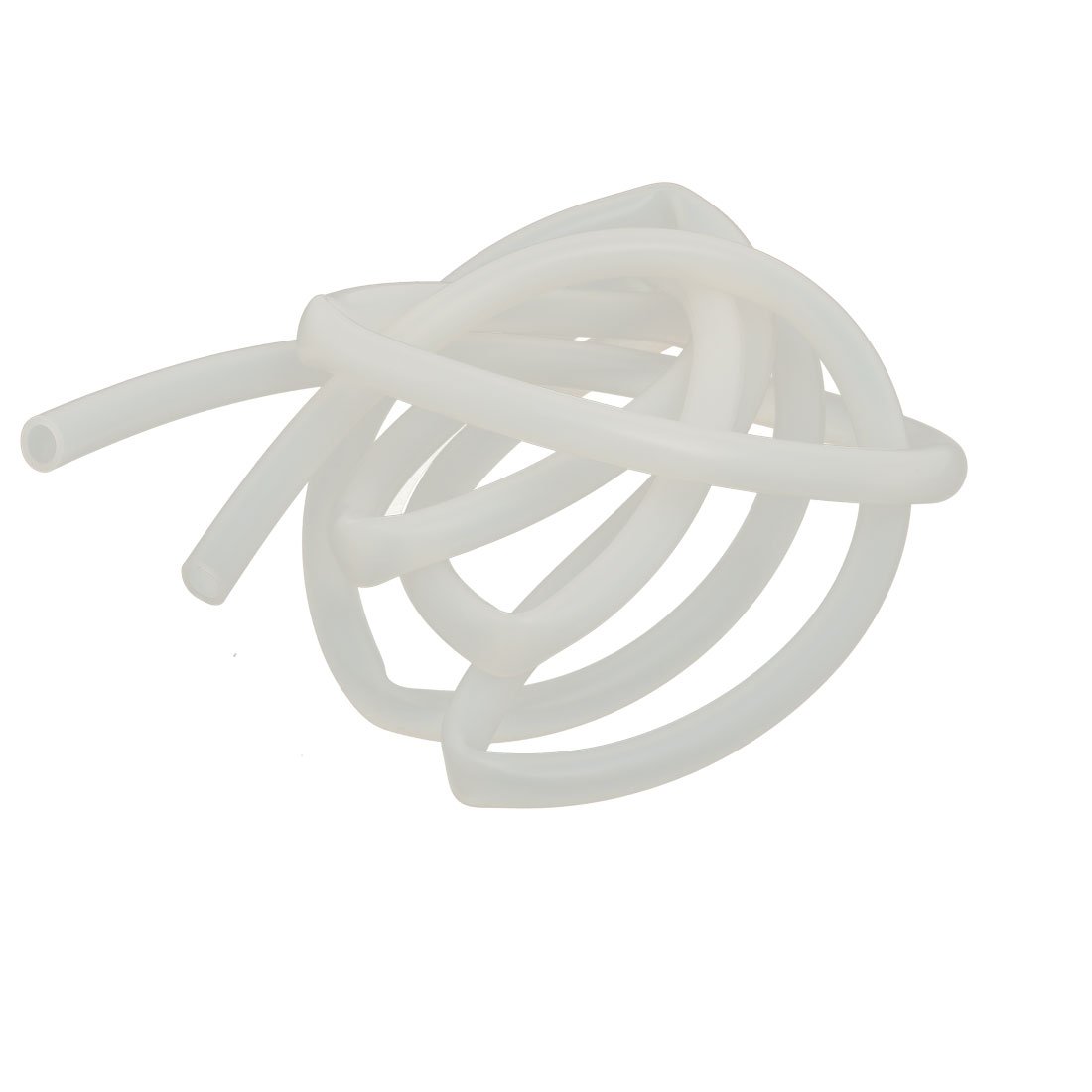 sourcingmap 7mm x 10mm Heat Resistant Soft Silicone Tube Hose Pipe 2 Meter Long Milky White