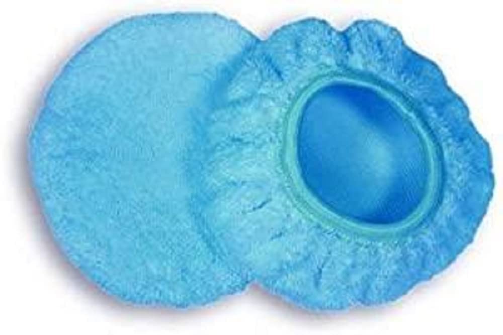 ALCLEAR 820203B Ultra-Microfiber polishing hood, diameter 160 mm, Extremely fluffy, blue, Single pack
