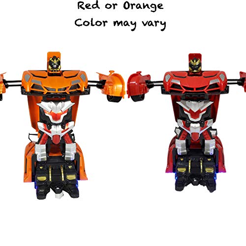 ANJ Kids New Holiday Toy - 2 in 1 Transforming Toy and Remote Control Car for Boys and Girls | Full RC Car Function and Flashing Lights - Perfect Remote Control Toy for Kids - Thumbnail 2