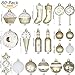 Sea Team 80-Pack Assorted Shatterproof Christmas Ball Ornaments Set Decorative Baubles Pendants with Reusable Hand-held Gift Package for Xmas Tree (Gold)