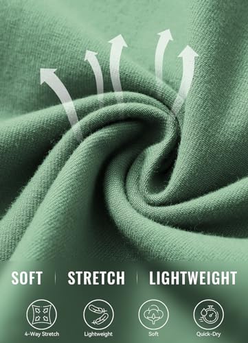 BALEAF Women's Shorts 10" Bermuda Long Running