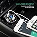 ORIA Bluetooth FM Transmitter, Wireless In-Car Radio Transmitter, Universal Car Charger with Dual USB Charging Ports, Hands Free Calling, TF Card Support, for Cellphone, Great Present Gift for Friends