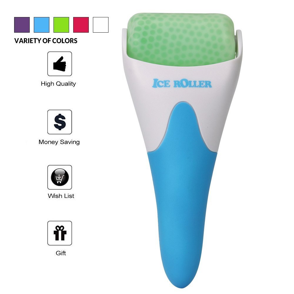 ESARORA Ice Roller for Face & Eye,Puffiness,Migraine,Pain Relief and Minor Injury,Skin Care Products (Blue)