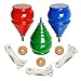 3-Pack Authentic ThrowBak SPIN TOPS [Classic Wooden Trompos] - 100% Made in the USA