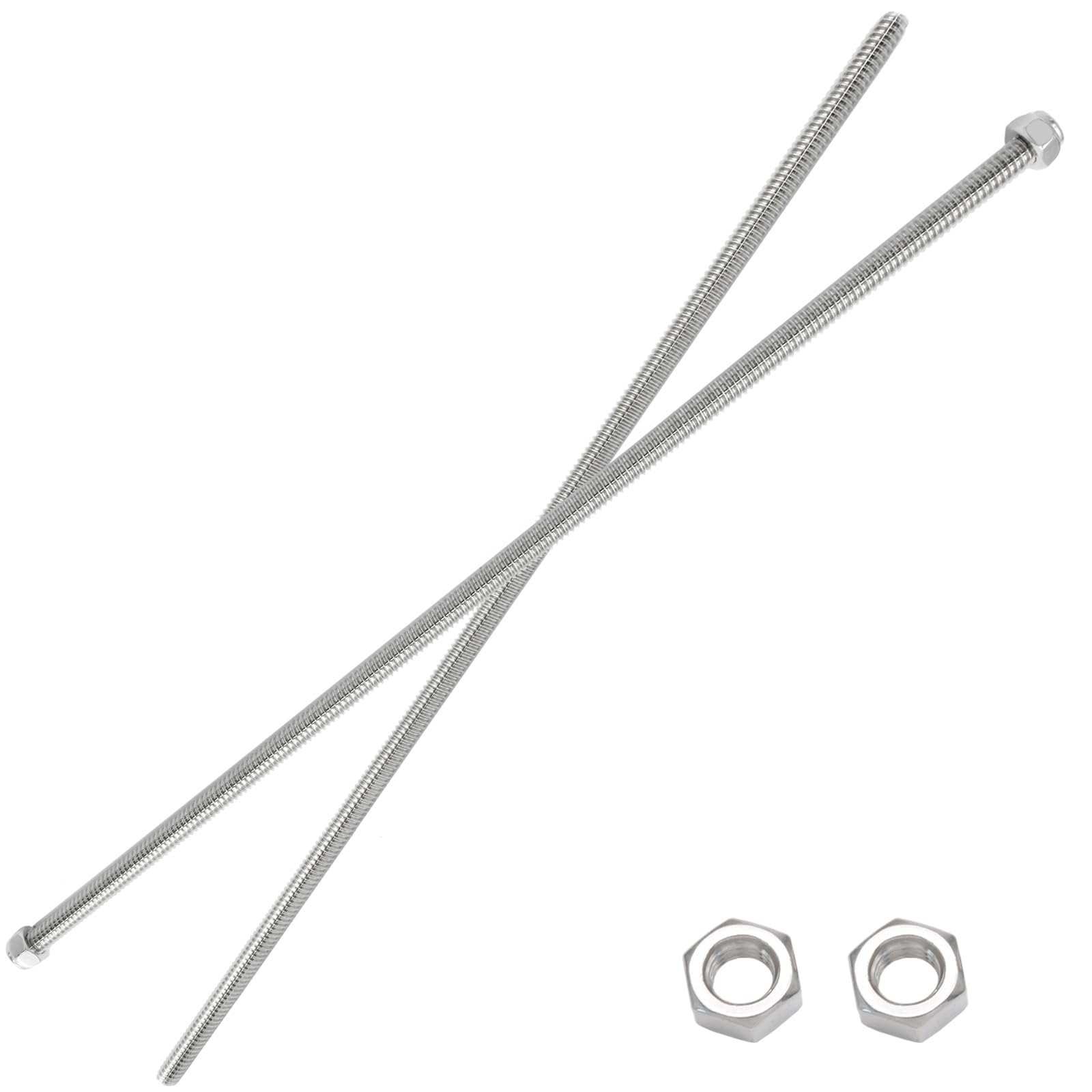 Photo 1 of **BEND DAMAGE. ROD ONLY**Jersvimc 1/4"-20 Threaded Rod Stainless Steel 1/4 Threaded Rod - 1Pcs, Long Threaded Studs Fully Threaded Rods & Studs Right Hand Threaded Screw for Bolt Clamps Anchor