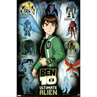 (22x34) Ben 10 Grid TV Poster Print