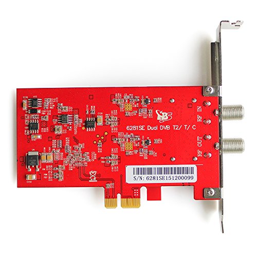 TBS 6281SE DVB-T2/T/C TV Dual Terrestrial HD Low-profile PCIe TV Tuner Card