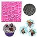 Cobble Stone Fondant Impression Mat/Wall texture Design Silicone mold for Cupcake Wedding Sugarcraft Cake Border Decoration Jewelry Polymer Clay Crafting Projects
