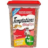 TEMPTATIONS MixUps Treats for Cats BACKYARD COOKOUT Flavor, 16 oz. Tub